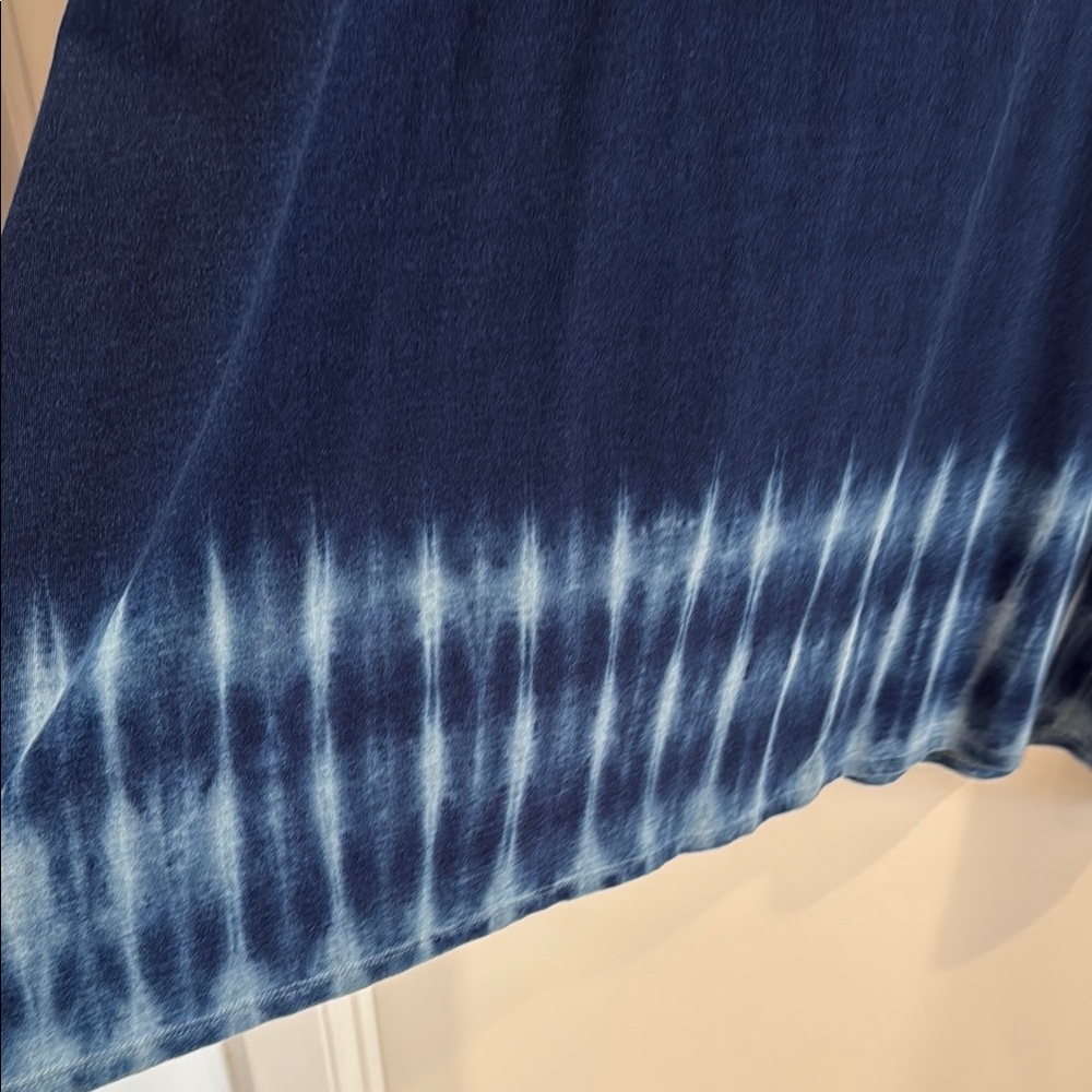 🦋NWT J. Jill Deep Blue Tie-Dye Midi Skirt - Picture 3 of 5